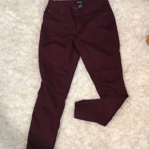 Maroon D.jeans perfect for fall